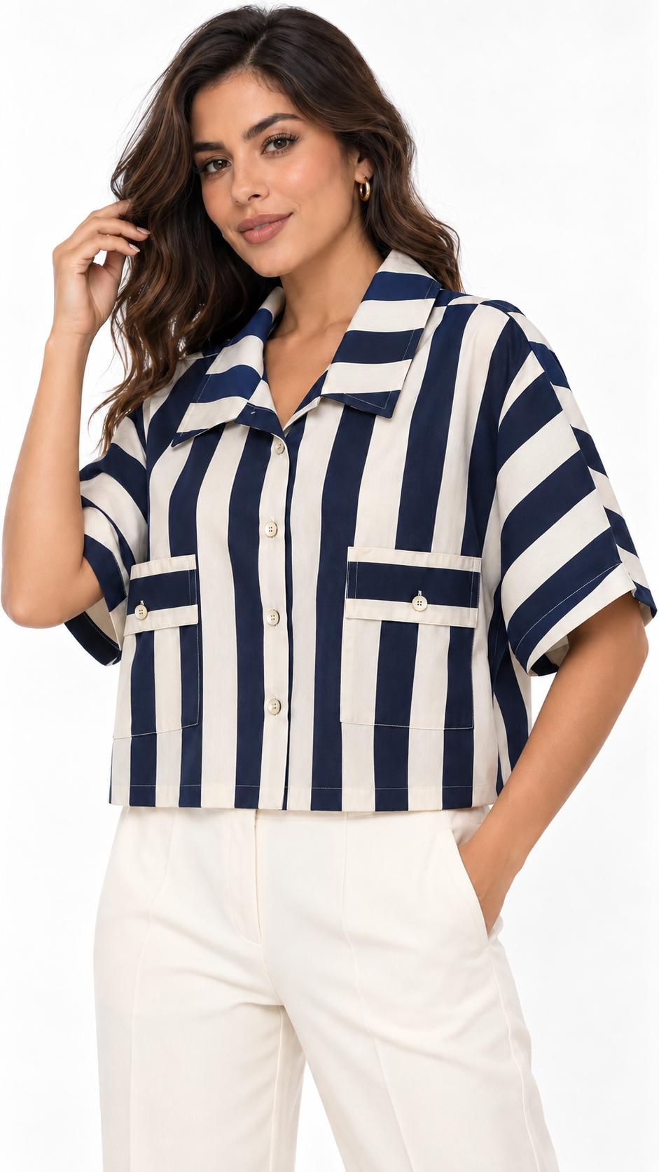 Camisa Doll a Rayas