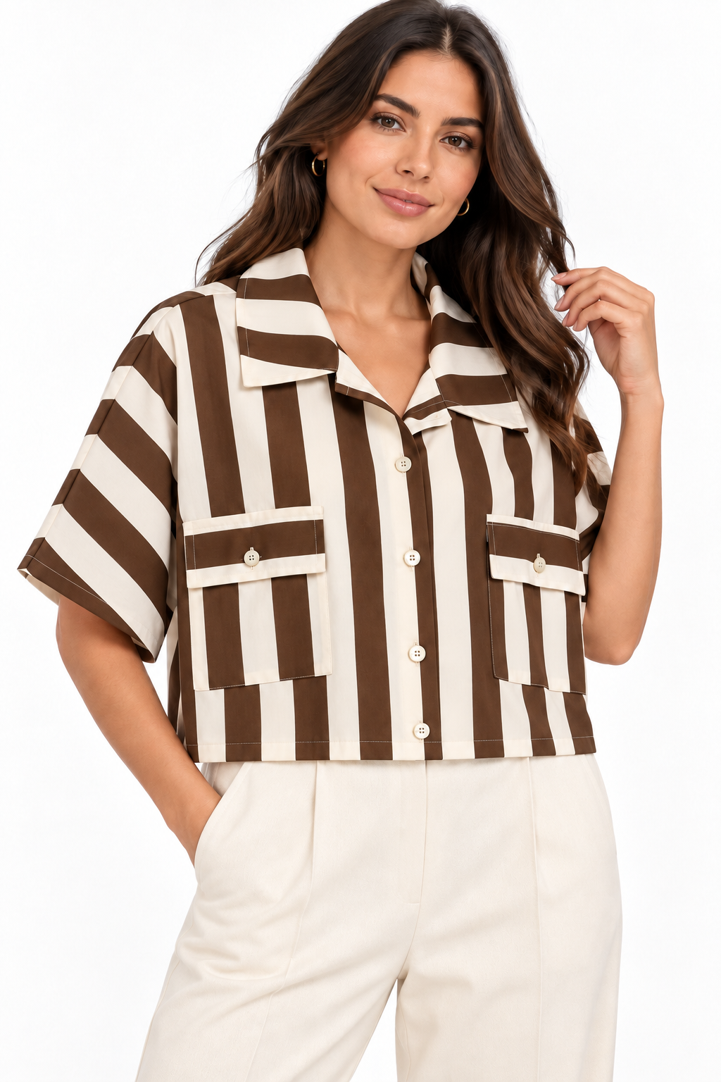 Camisa Doll a Rayas