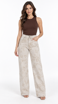 Jean Magnolia Wide Leg Estampado