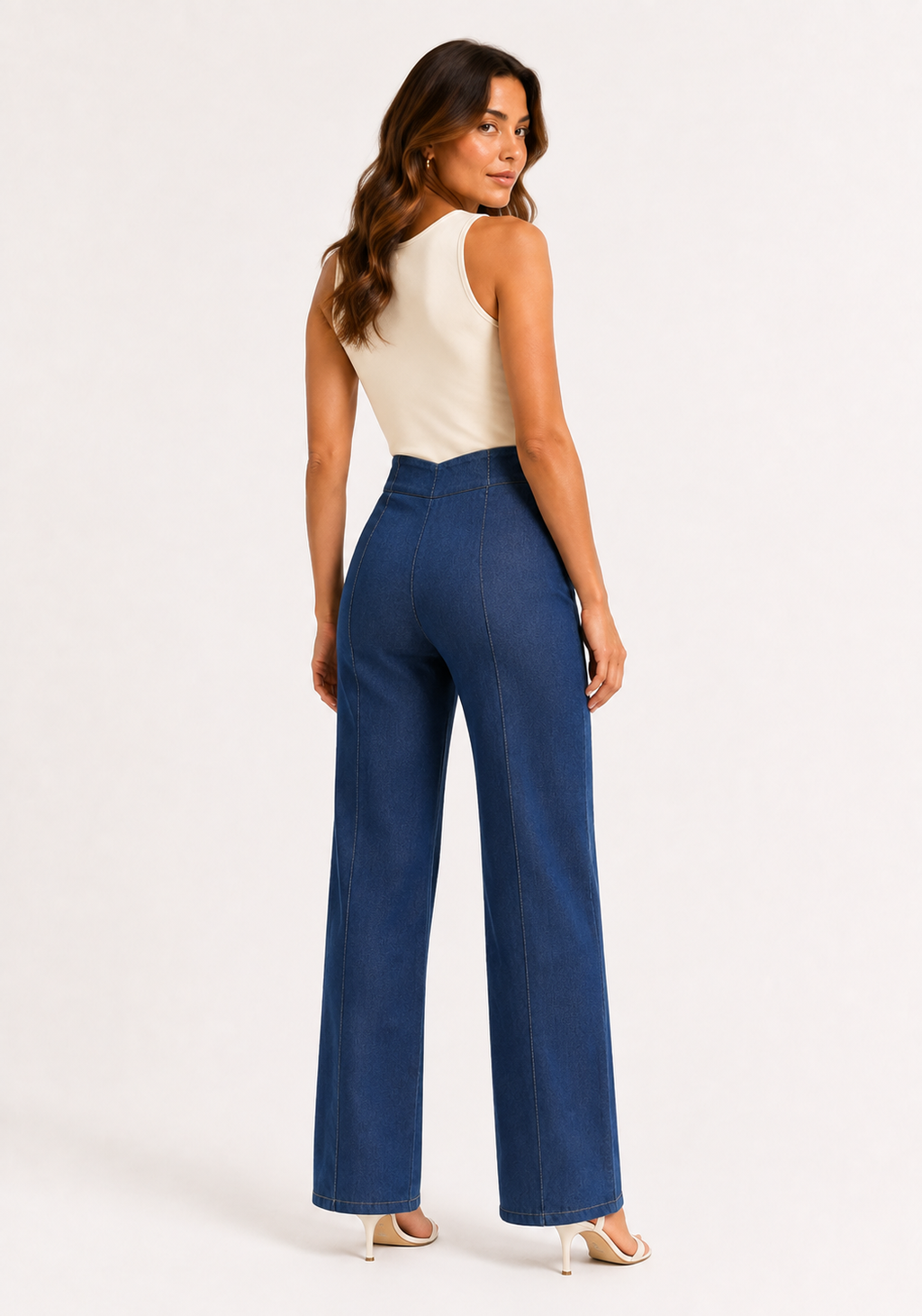 Pantalón Palazzo Denim