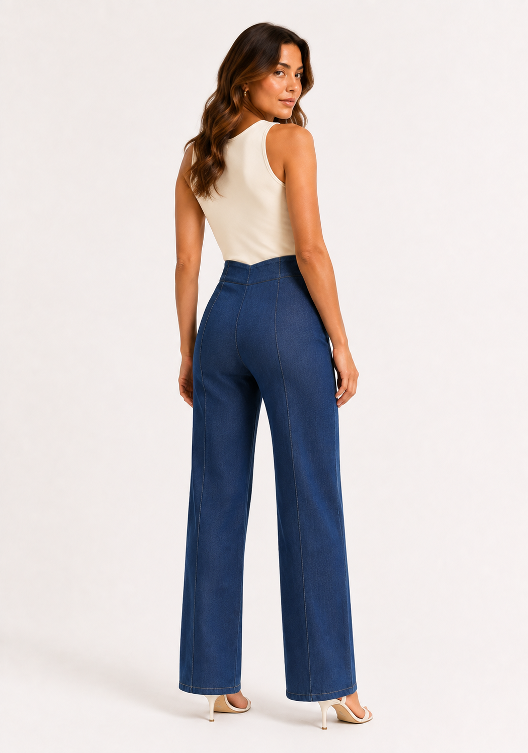 Pantalón Palazzo Denim