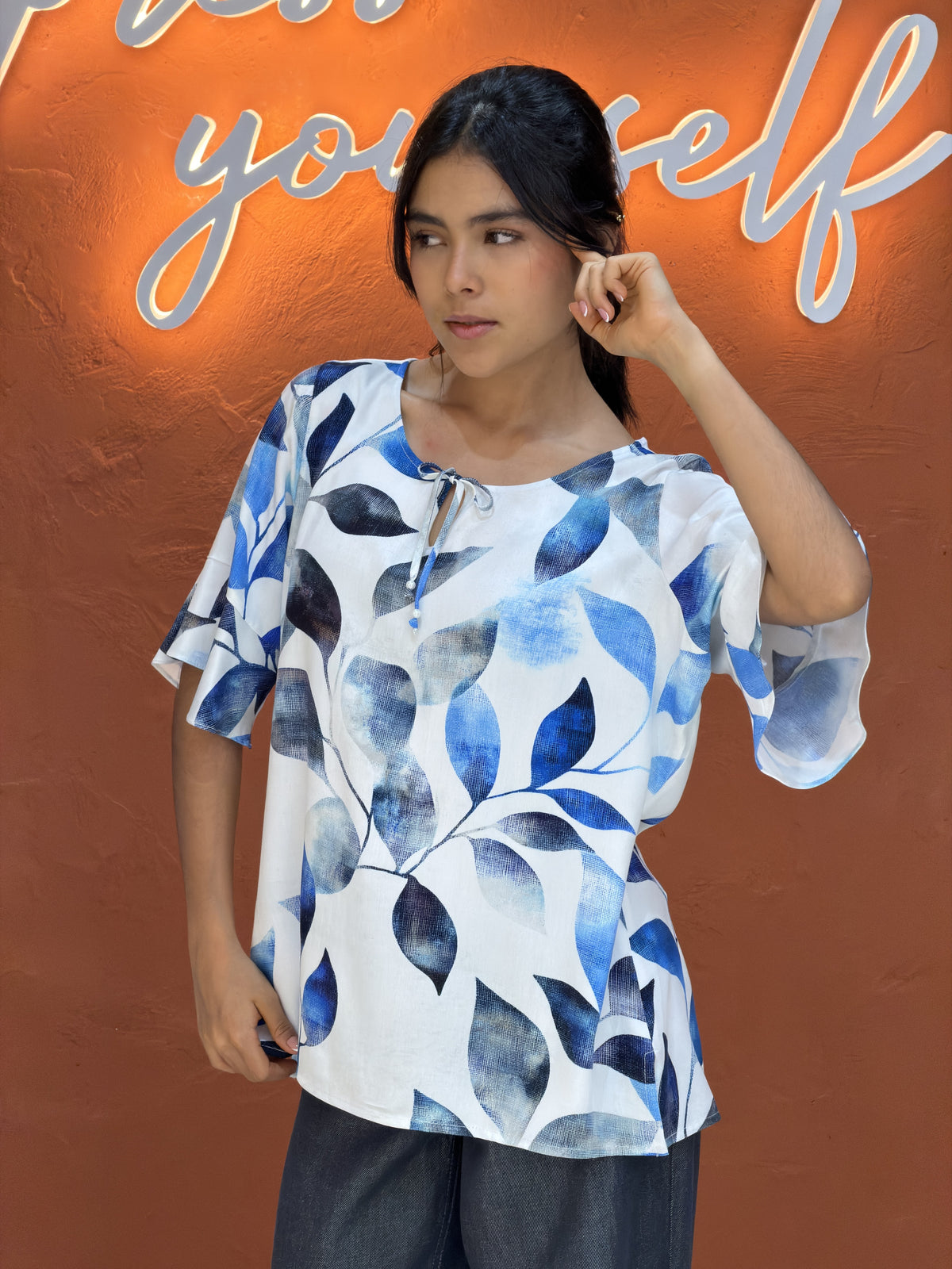 Blusa Livia Botánica
